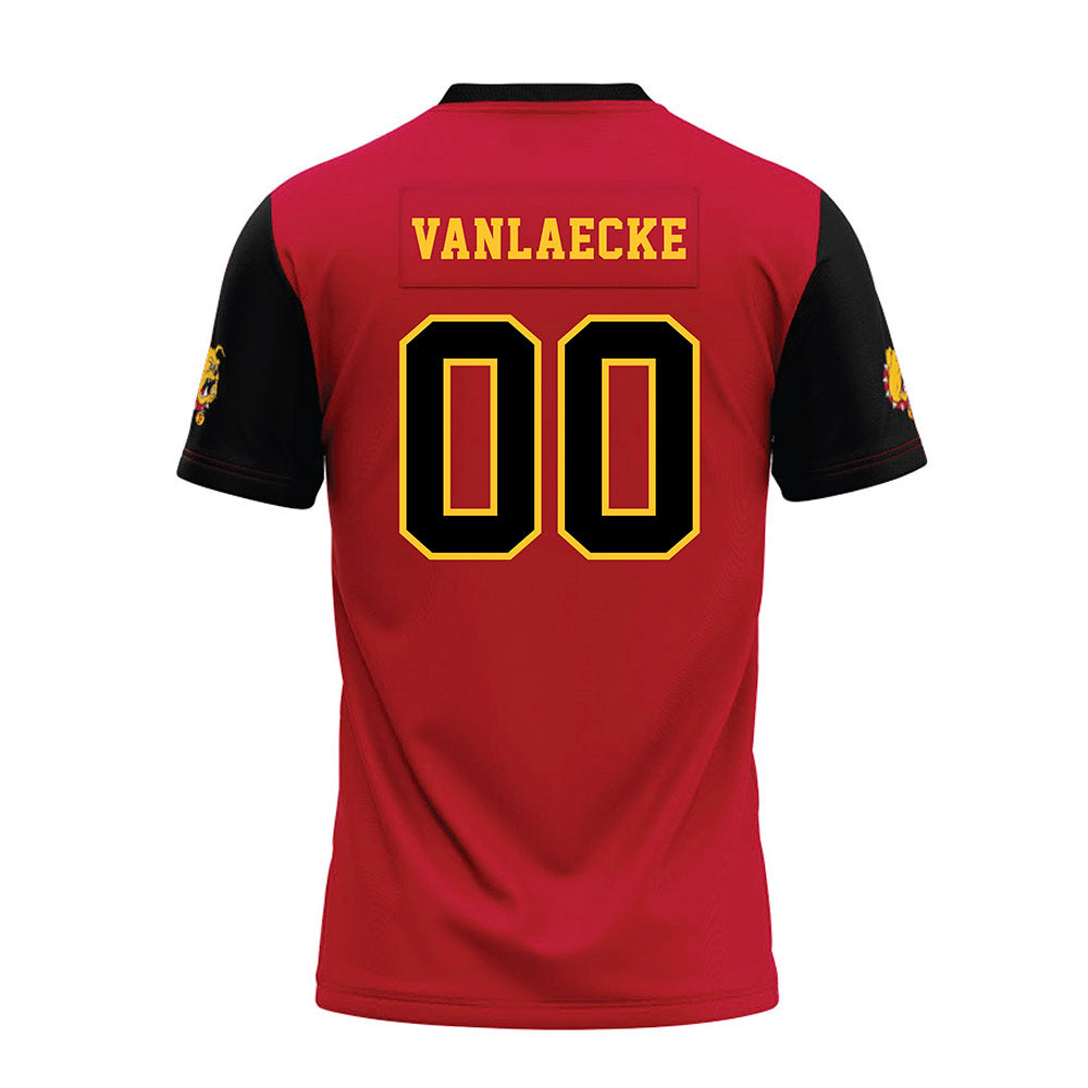 Ferris State - NCAA Football : Brady VanLaecke - Red Premium Football Jersey-1