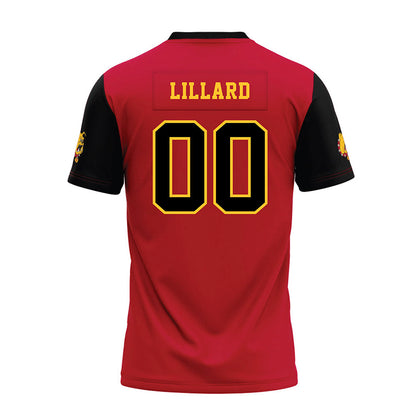 Ferris State - NCAA Football : Devin Lillard - Red Premium Football Jersey-1