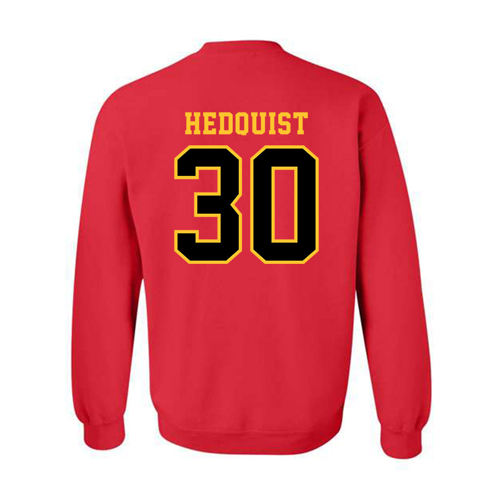 Ferris State - NCAA Men's Ice Hockey : Hobie Hedquist - Replica Shersey Crewneck Sweatshirt-1
