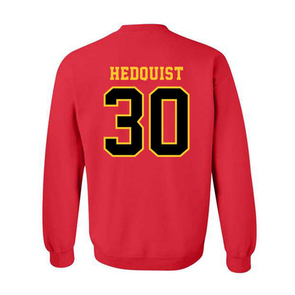 Ferris State - NCAA Men's Ice Hockey : Hobie Hedquist - Replica Shersey Crewneck Sweatshirt-1