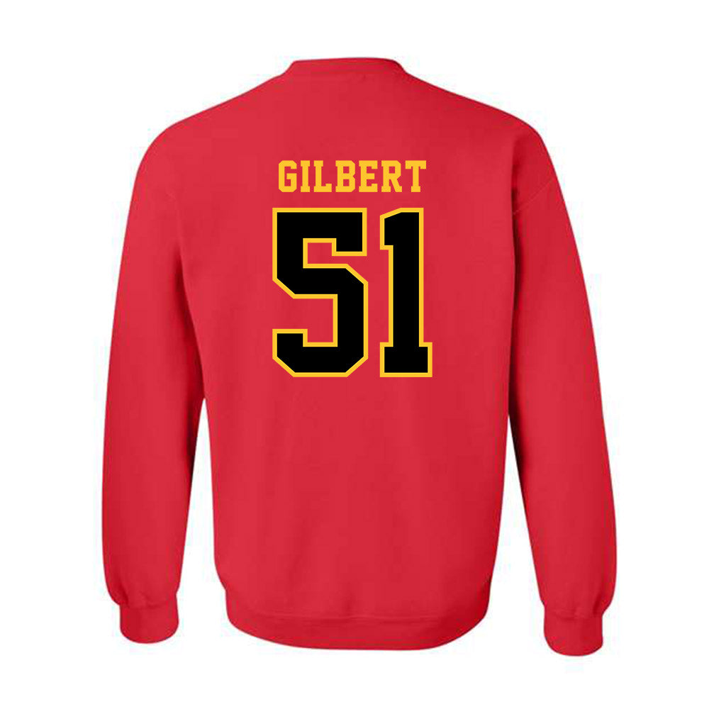 Ferris State - NCAA Football : DJ Gilbert - Replica Shersey Crewneck Sweatshirt-1