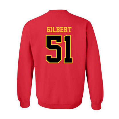 Ferris State - NCAA Football : DJ Gilbert - Replica Shersey Crewneck Sweatshirt-1