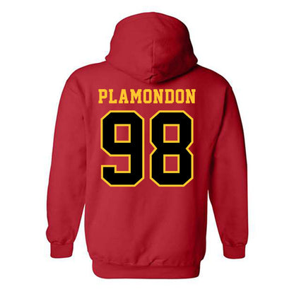 Ferris State - NCAA Football : Jake Plamondon - Replica Shersey Hooded Sweatshirt-1