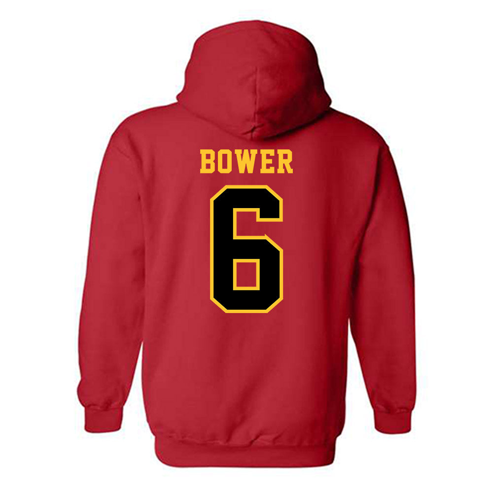 Ferris State - NCAA Football : Tarick Bower - Replica Shersey Hooded Sweatshirt-1