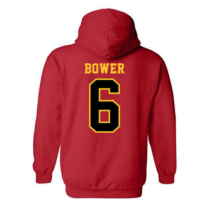 Ferris State - NCAA Football : Tarick Bower - Replica Shersey Hooded Sweatshirt-1