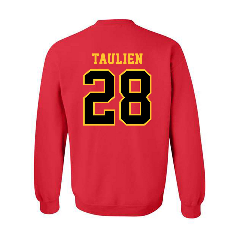 Ferris State - NCAA Men's Ice Hockey : Trevor Taulien - Replica Shersey Crewneck Sweatshirt-1