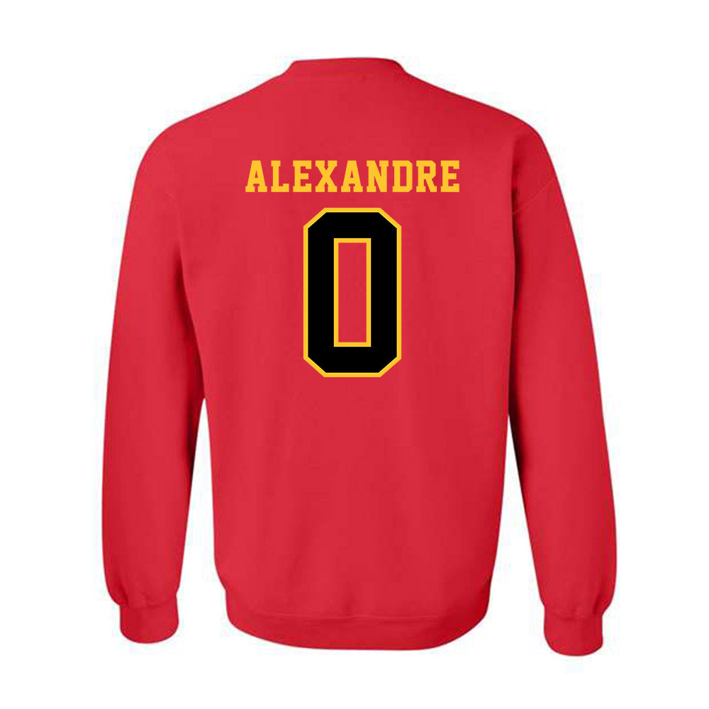 Ferris State - NCAA Football : Jacarvis Alexandre - Replica Shersey Crewneck Sweatshirt-1