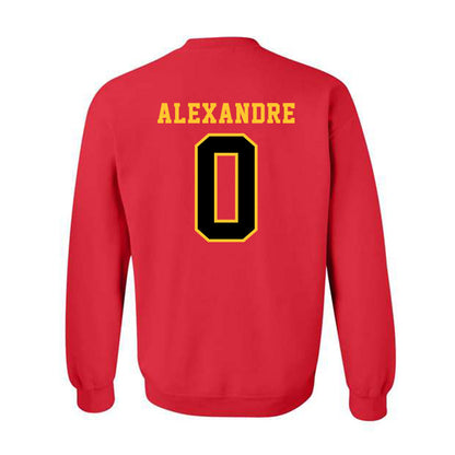 Ferris State - NCAA Football : Jacarvis Alexandre - Replica Shersey Crewneck Sweatshirt-1