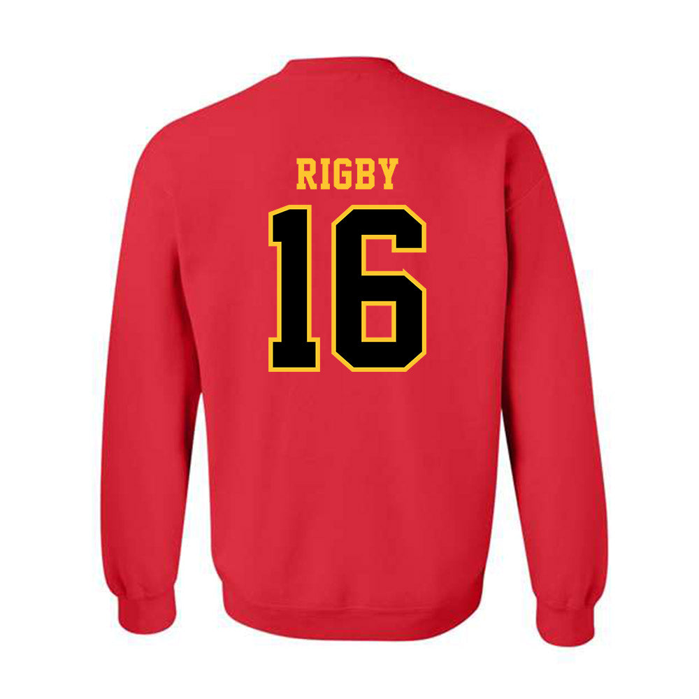 Ferris State - NCAA Football : Tre Rigby - Replica Shersey Crewneck Sweatshirt-1