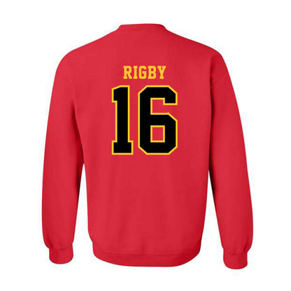 Ferris State - NCAA Football : Tre Rigby - Replica Shersey Crewneck Sweatshirt-1
