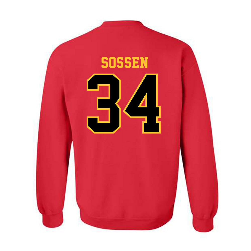 Ferris State - NCAA Football : Ethan Sossen - Replica Shersey Crewneck Sweatshirt-1