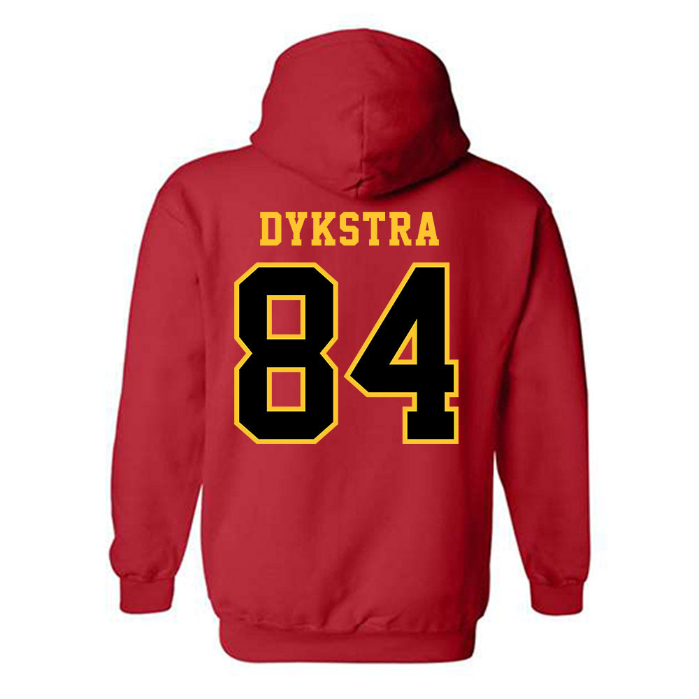Ferris State - NCAA Football : Mason Dykstra - Replica Shersey Hooded Sweatshirt-1