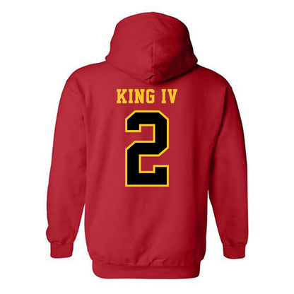 Ferris State - NCAA Football : Damion King IV - Replica Shersey Hooded Sweatshirt-1
