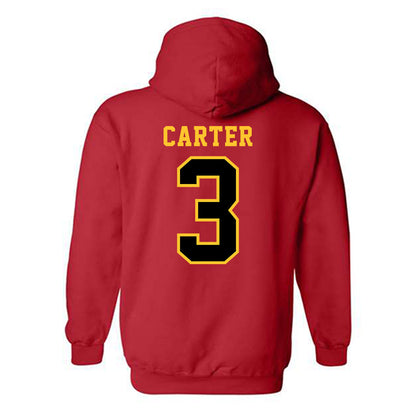 Ferris State - NCAA Football : Chase Carter - Replica Shersey Hooded Sweatshirt-1
