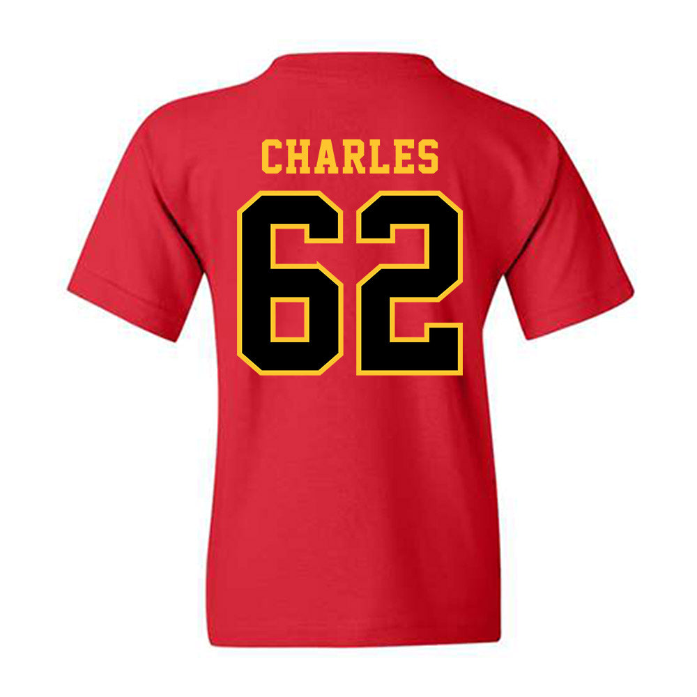 Ferris State - NCAA Football : Martaz Charles - Replica Shersey Youth T-Shirt-1