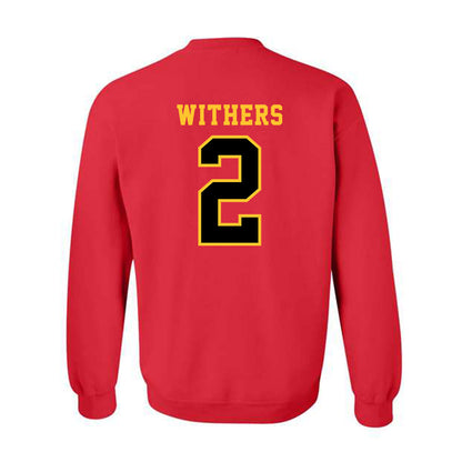 Ferris State - NCAA Softball : jasyl Withers - Replica Shersey Crewneck Sweatshirt-1
