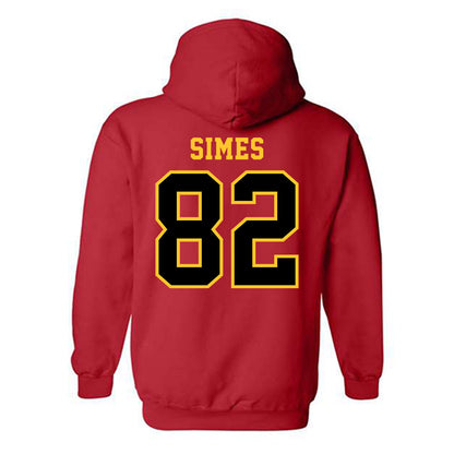 Ferris State - NCAA Football : Kevin Simes - Replica Shersey Hooded Sweatshirt-1