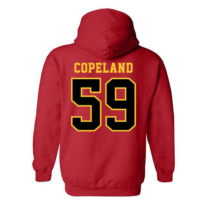 Ferris State - NCAA Football : Isiah Copeland - Replica Shersey Hooded Sweatshirt-1