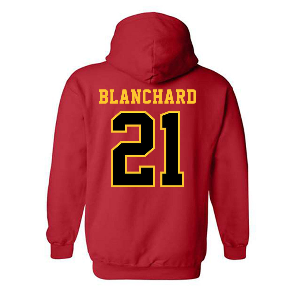 Ferris State - NCAA Women's Basketball : Kadyn Blanchard - Replica Shersey Hooded Sweatshirt-1