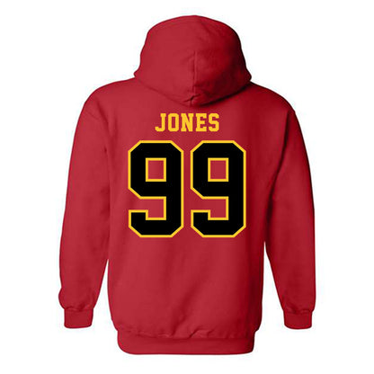 Ferris State - NCAA Football : markee jones - Replica Shersey Hooded Sweatshirt-1