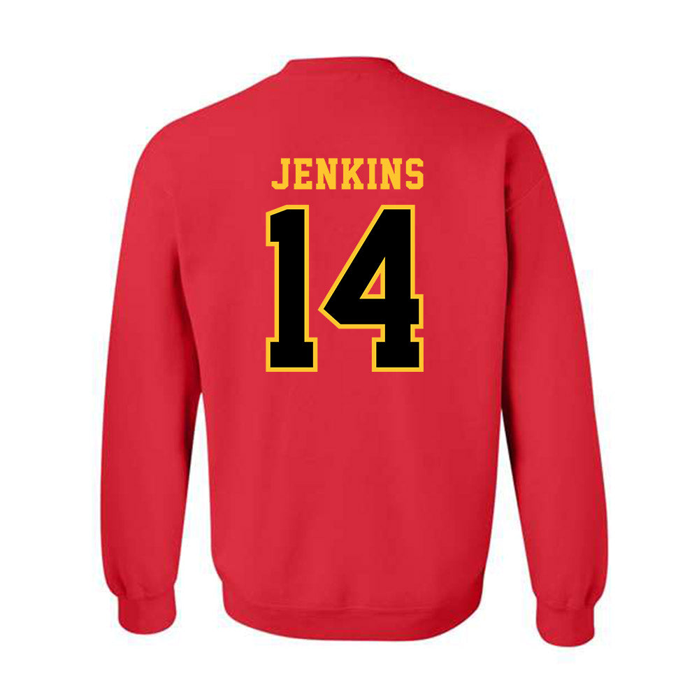 Ferris State - NCAA Football : Dmari Jenkins - Replica Shersey Crewneck Sweatshirt-1