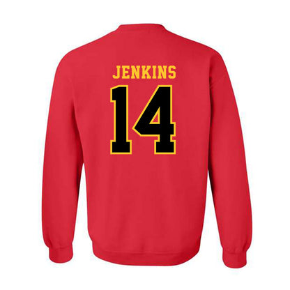Ferris State - NCAA Football : Dmari Jenkins - Replica Shersey Crewneck Sweatshirt-1
