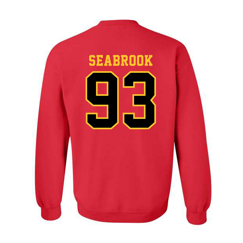 Ferris State - NCAA Football : Erick Seabrook - Replica Shersey Crewneck Sweatshirt-1