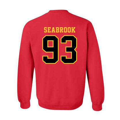 Ferris State - NCAA Football : Erick Seabrook - Replica Shersey Crewneck Sweatshirt-1
