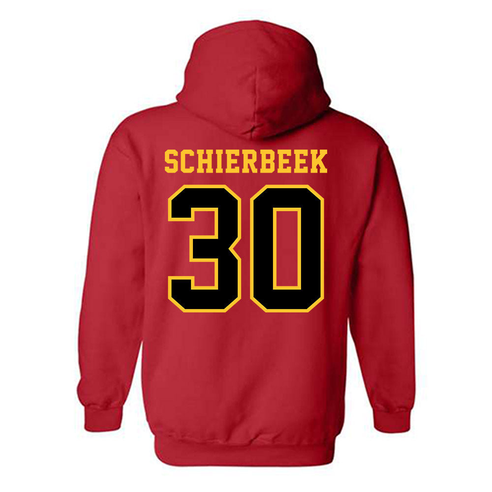 Ferris State - NCAA Women's Basketball : Emma Schierbeek - Replica Shersey Hooded Sweatshirt-1