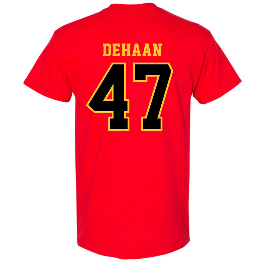 Ferris State - NCAA Football : Ike DeHaan - Replica Shersey T-Shirt-1