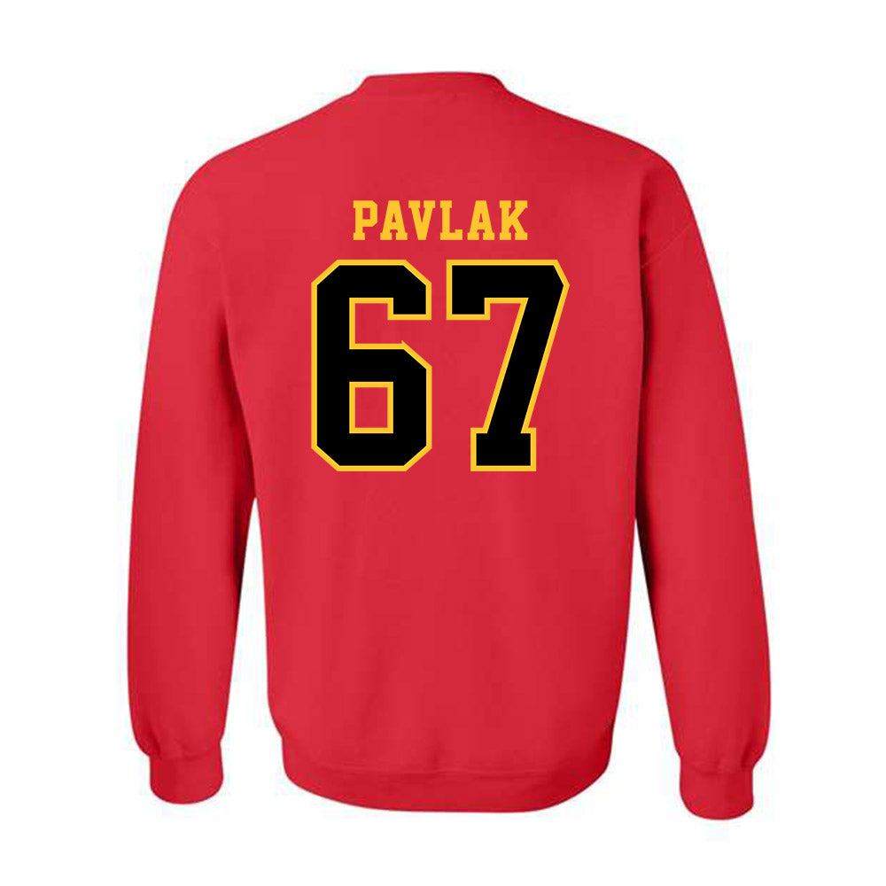 Ferris State - NCAA Football : Avery Pavlak - Replica Shersey Crewneck Sweatshirt-1