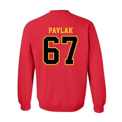 Ferris State - NCAA Football : Avery Pavlak - Replica Shersey Crewneck Sweatshirt-1