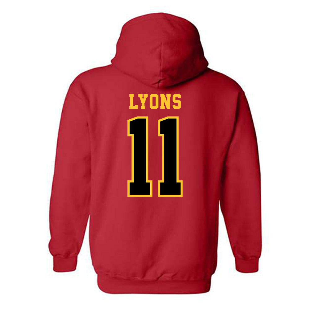 Ferris State - NCAA Women's Basketball : Grace Lyons - Replica Shersey Hooded Sweatshirt-1