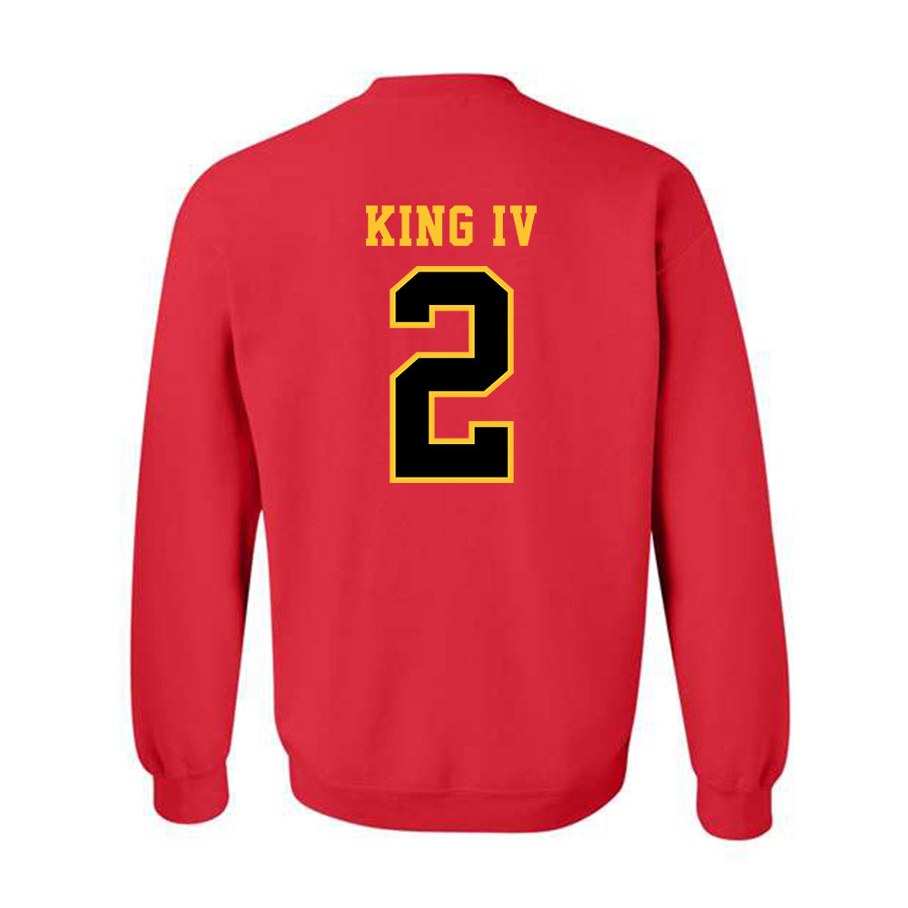 Ferris State - NCAA Football : Damion King IV - Replica Shersey Crewneck Sweatshirt-1