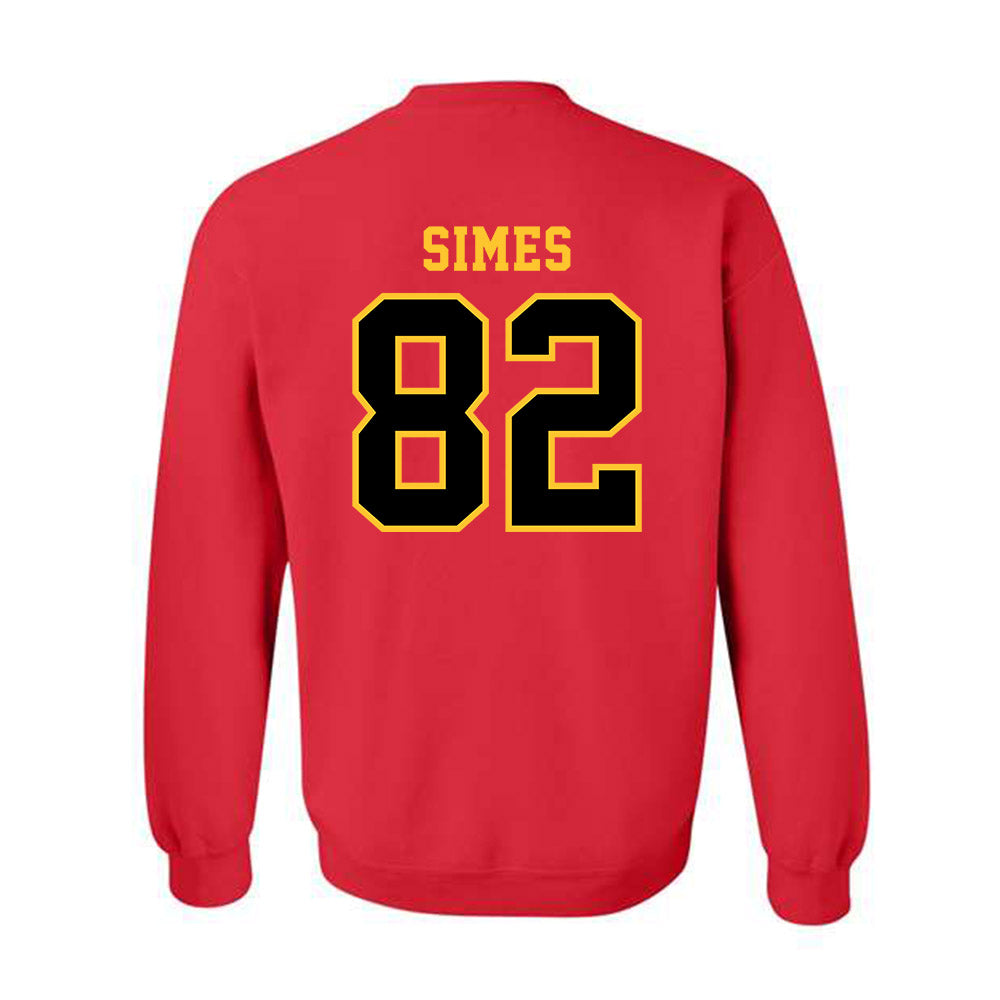 Ferris State - NCAA Football : Kevin Simes - Replica Shersey Crewneck Sweatshirt-1