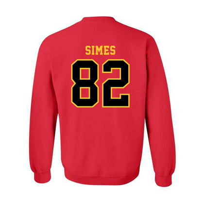 Ferris State - NCAA Football : Kevin Simes - Replica Shersey Crewneck Sweatshirt-1