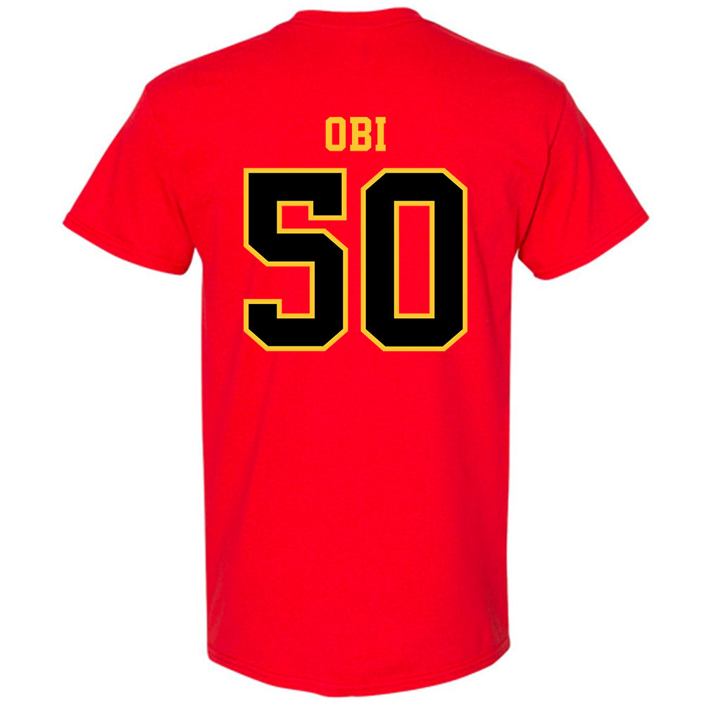 Ferris State - NCAA Football : Chimdindu Obi - Replica Shersey T-Shirt-1