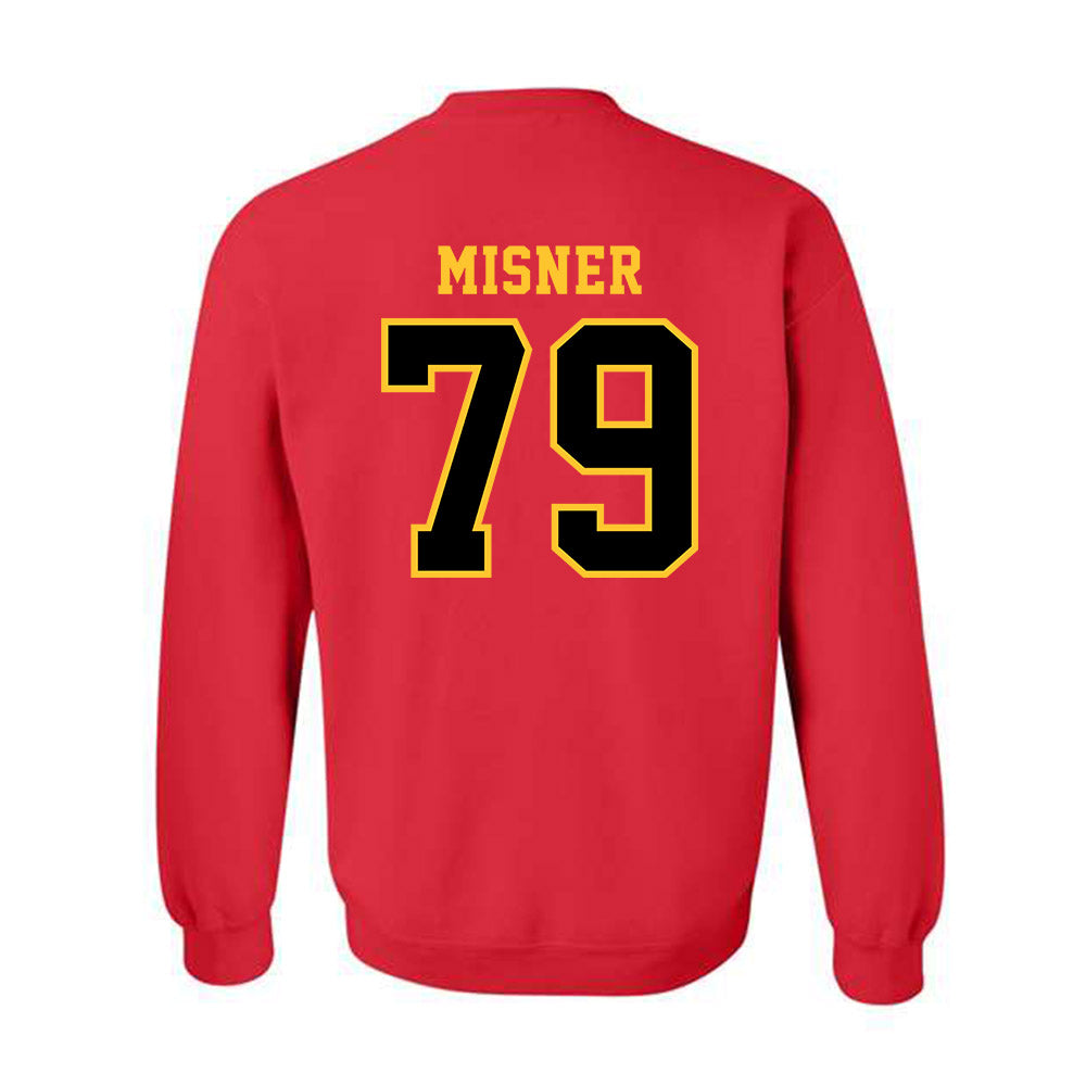 Ferris State - NCAA Football : Mike Misner - Replica Shersey Crewneck Sweatshirt-1