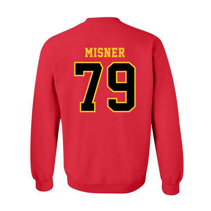 Ferris State - NCAA Football : Mike Misner - Replica Shersey Crewneck Sweatshirt-1