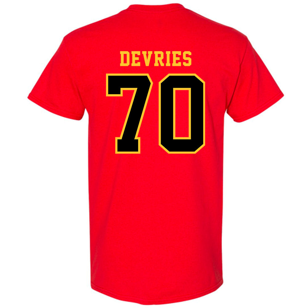 Ferris State - NCAA Football : Andrew Devries - Replica Shersey T-Shirt-1