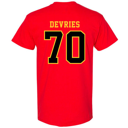 Ferris State - NCAA Football : Andrew Devries - Replica Shersey T-Shirt-1