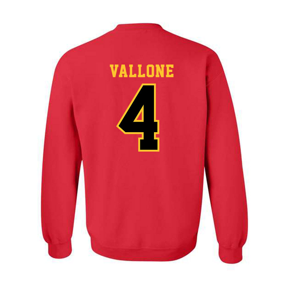 Ferris State - NCAA Women's Soccer : Bella Vallone - Replica Shersey Crewneck Sweatshirt-1