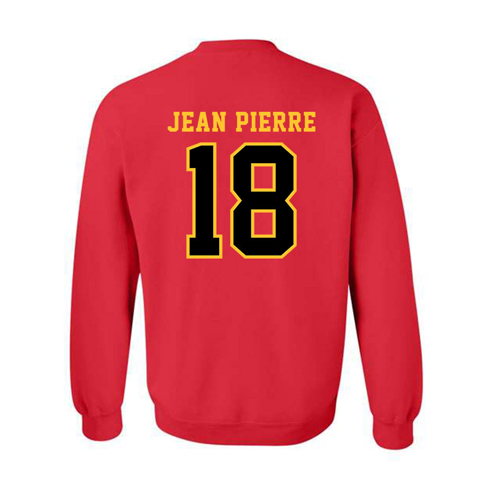 Ferris State - NCAA Football : Mervens Jean Pierre - Replica Shersey Crewneck Sweatshirt-1