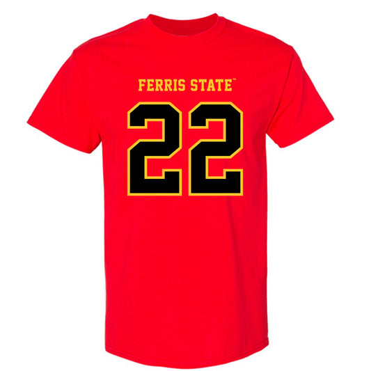 Ferris State - NCAA Football : Brady Rose - Replica Shersey T-Shirt-0