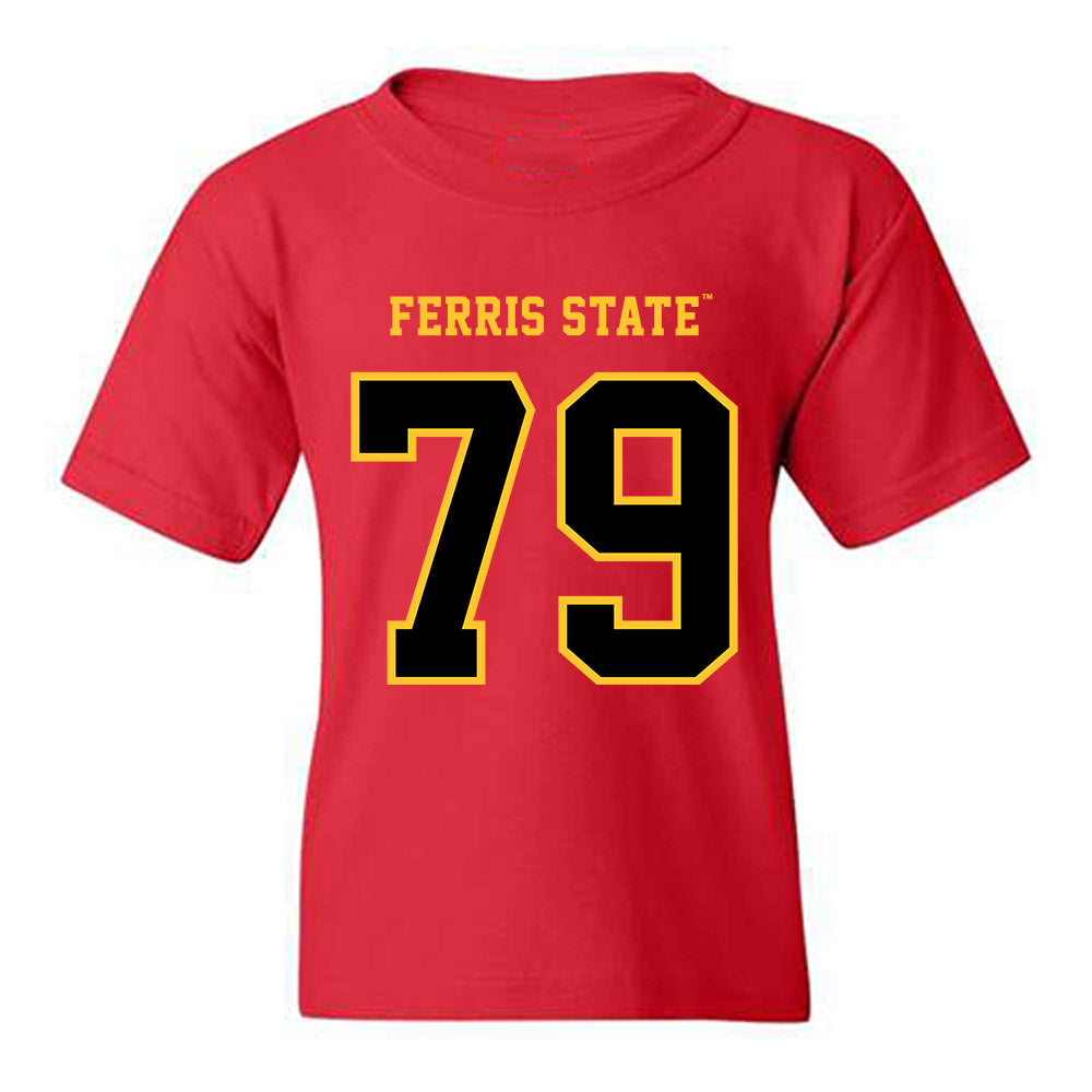 Ferris State - NCAA Football : Mike Misner - Replica Shersey Youth T-Shirt-0