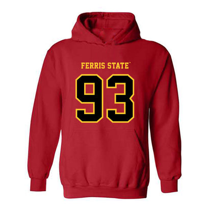 Ferris State - NCAA Football : Erick Seabrook - Replica Shersey Hooded Sweatshirt-0