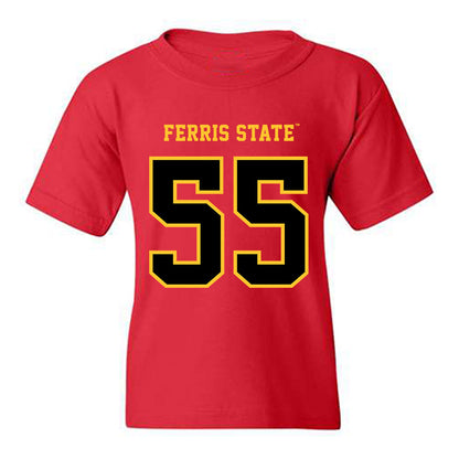 Ferris State - NCAA Football : Elmir Jakupovic - Replica Shersey Youth T-Shirt-0