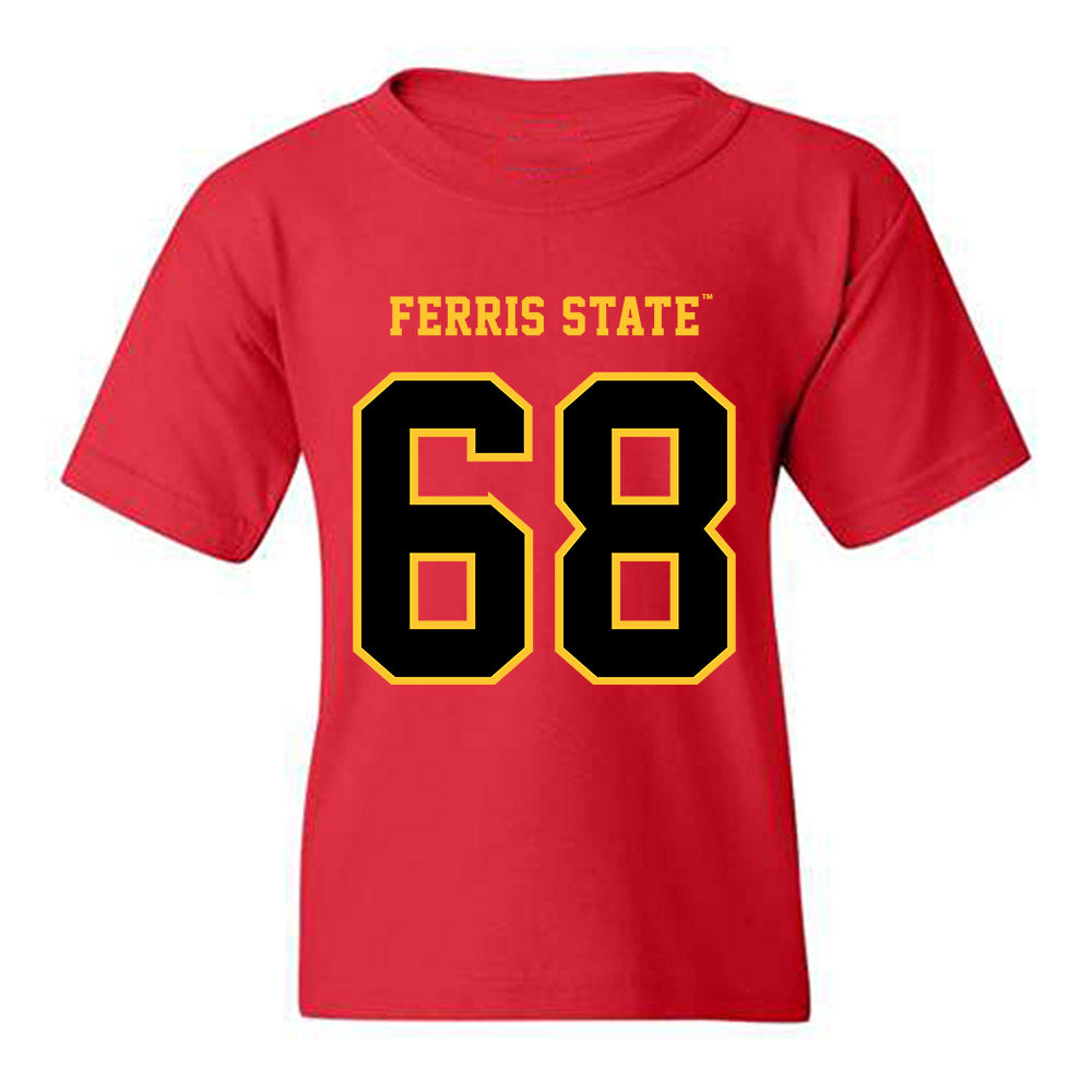 Ferris State - NCAA Football : Jordan Tooles - Replica Shersey Youth T-Shirt-0