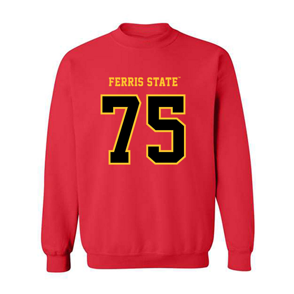 Ferris State - NCAA Football : Dayne Arnett - Replica Shersey Crewneck Sweatshirt-0