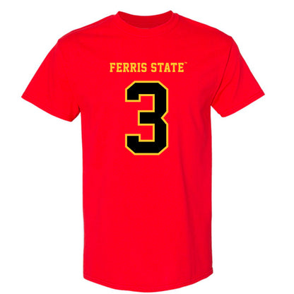 Ferris State - NCAA Football : Blaine Saipaia - Replica Shersey T-Shirt-0